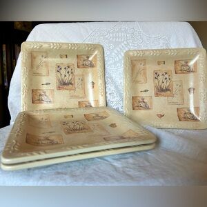 Sonoma Summer Fields‎ Set 4 Plates 5x5